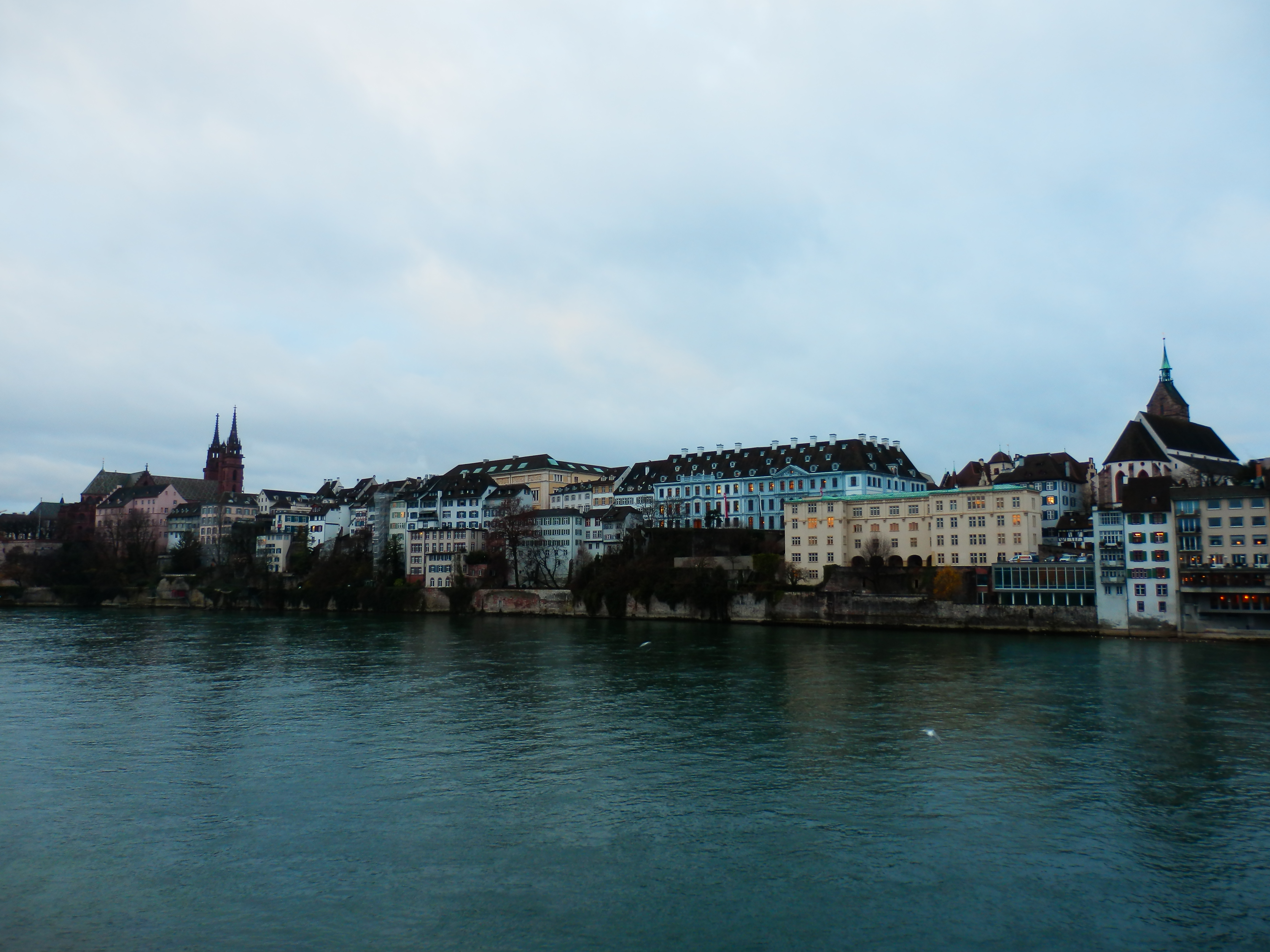 photo of a city (Basel) along a river