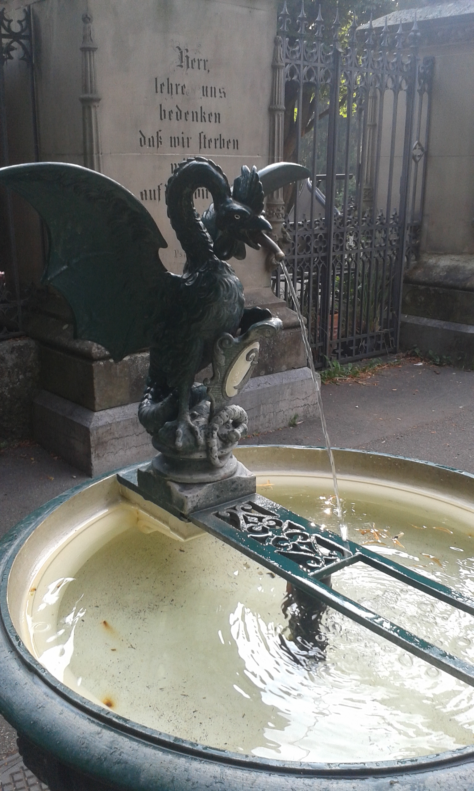 Basilisk fountains all over Basel. I will miss these dragon-winged chickens.