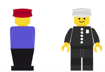 1975 vs 1978 Lego minifigure