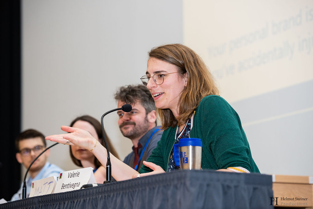 Photo from during the panel