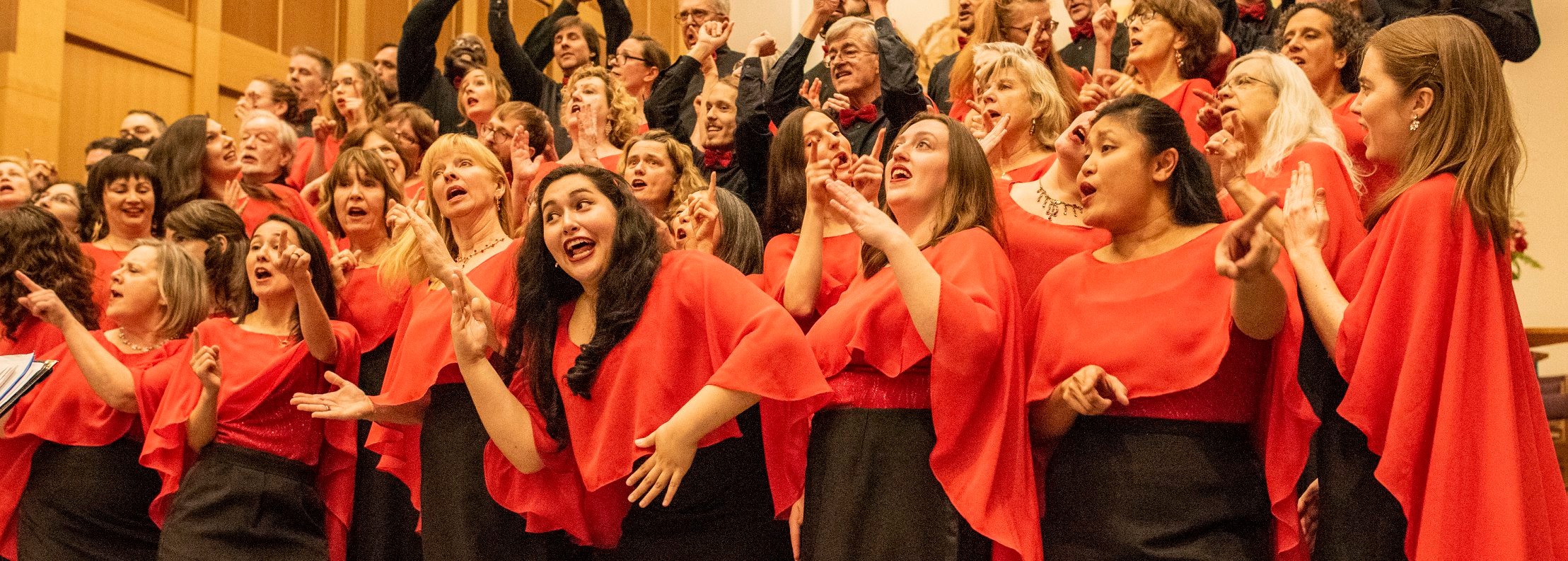 Picture of people singing in a choir