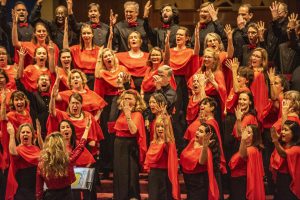 Picture of people singing in a choir